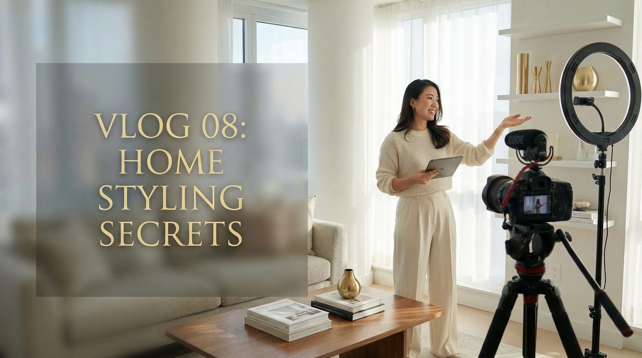 糖心Vlog家居装饰视频教程 - 极简奢华家居布置生活技能视频